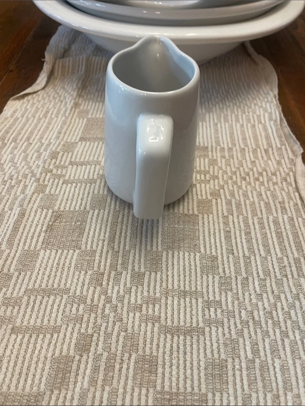 White Ceramic Creamer Pitcher - Home Dining
